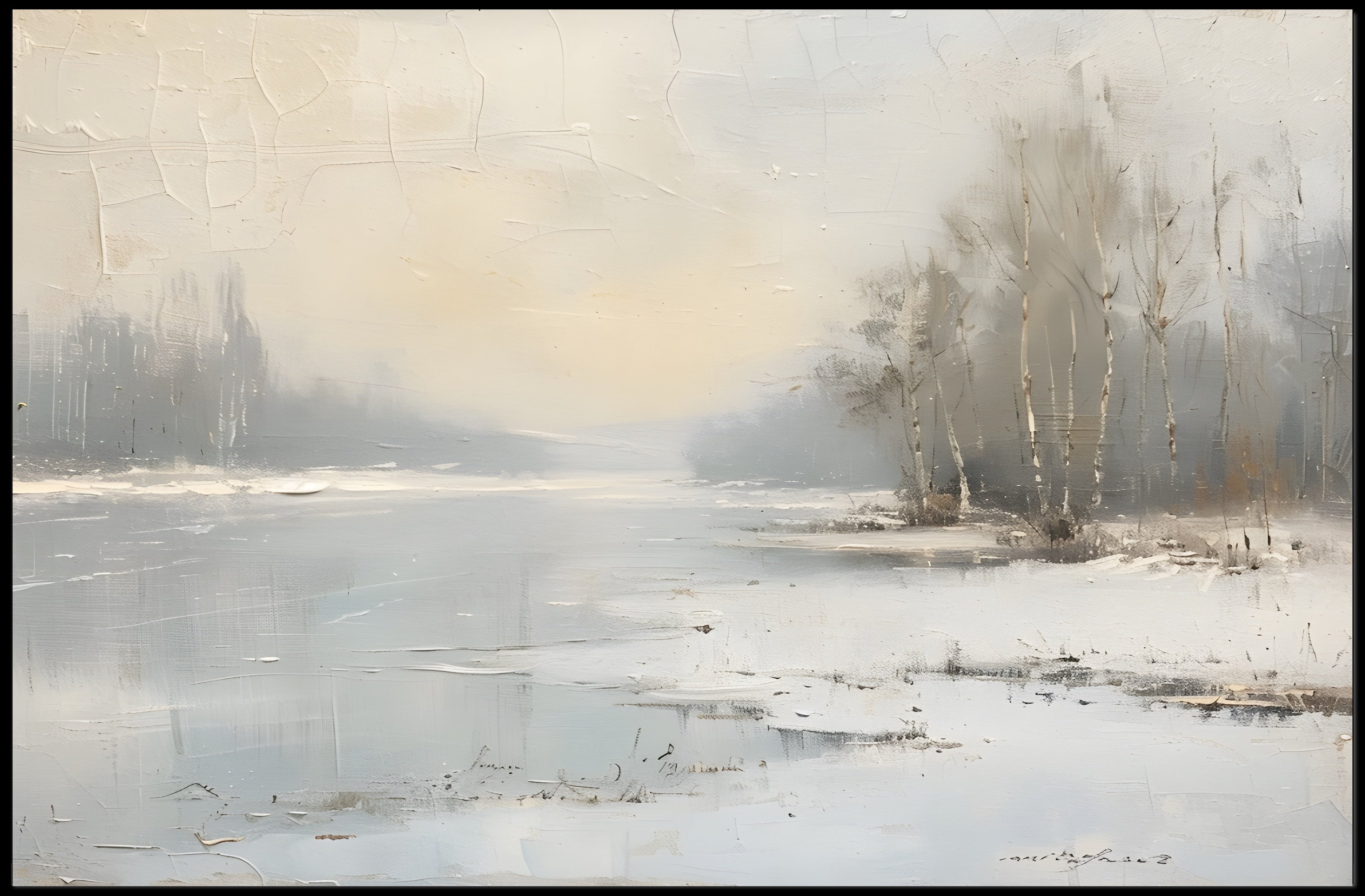 Tranquil Winter Landscape Poster