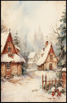 Winter Wonderland Village Poster