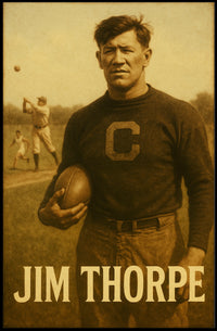 Jim Thorpe Legendary Athlete Poster