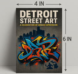 Detroit Street Art Wall Art Print PosterGoat