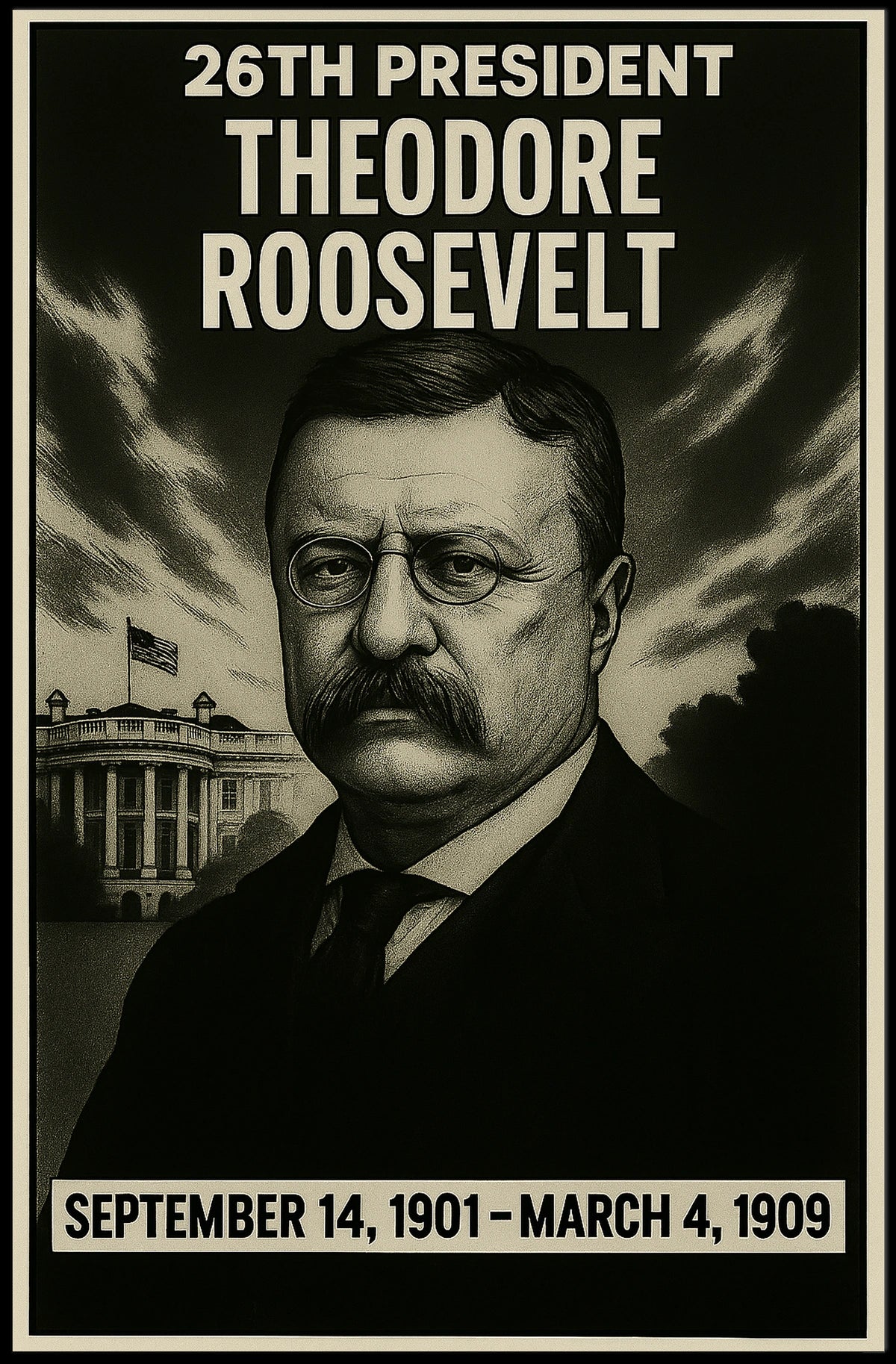 Theodore Roosevelt 26Th President Poster