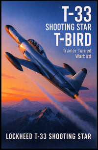 Lockheed T-33 Shooting Star Poster PosterGoat