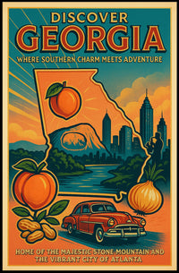 Discover Georgia Poster
