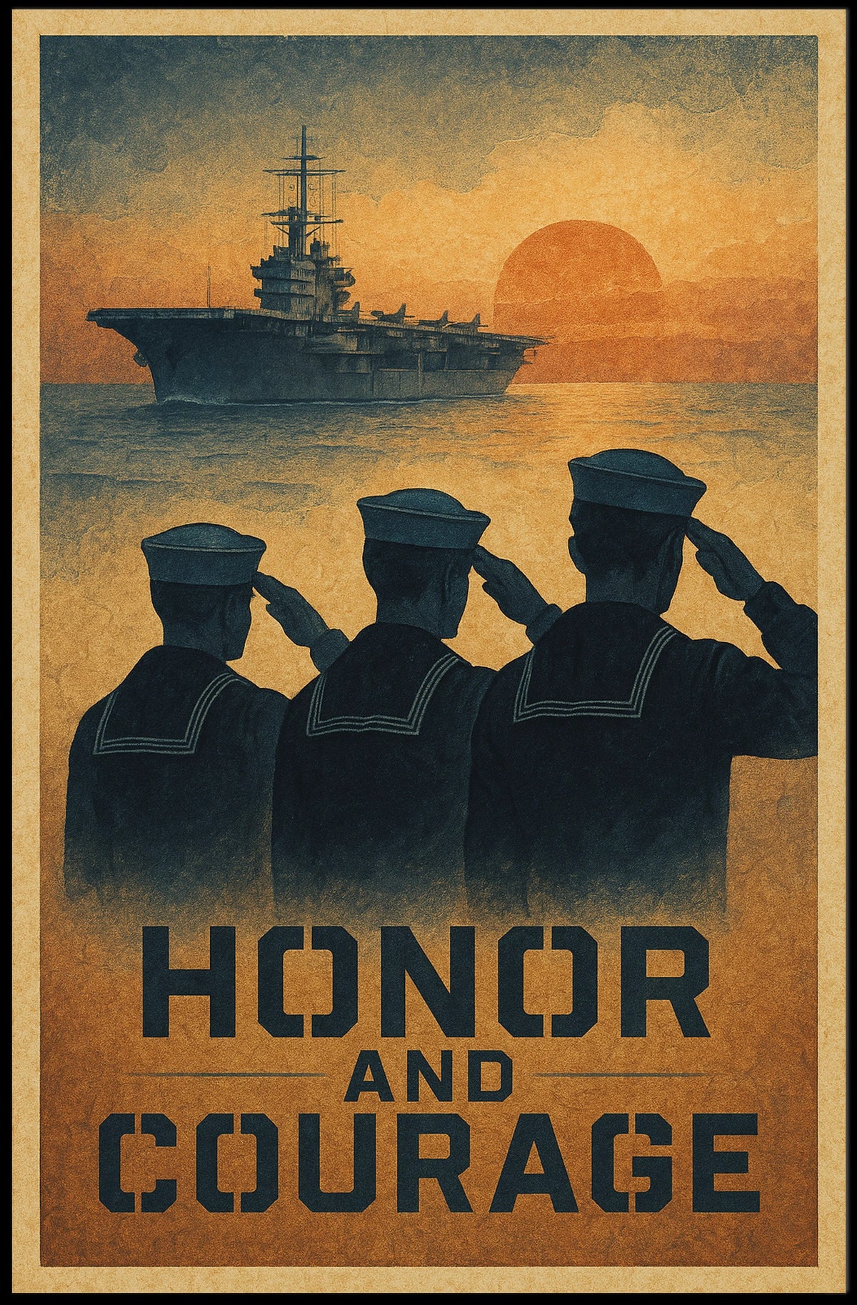 Honor And Courage Poster