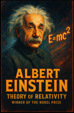 Albert Einstein Relativity Vintage Science Poster