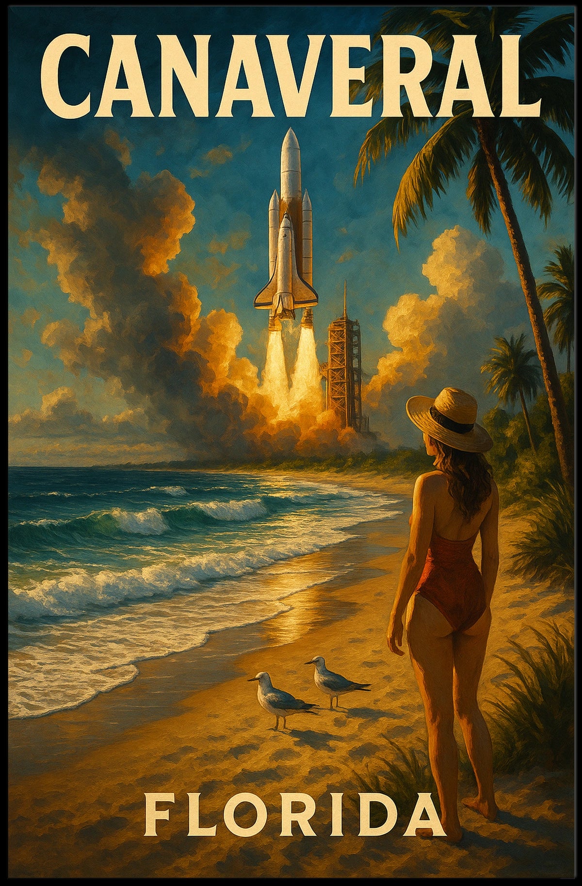 Canaveral Launch Florida Poster