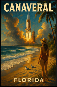 Canaveral Launch Florida Poster
