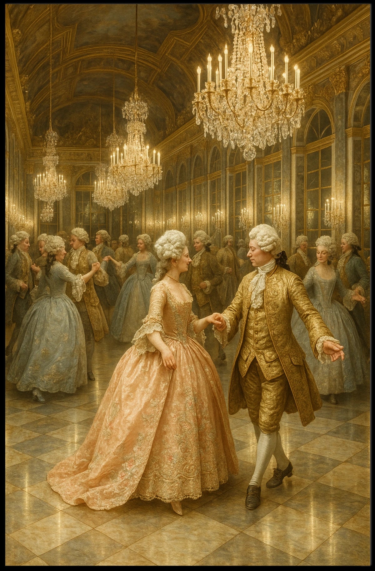 An Elegant Evening In The Grand Ballroom Poster