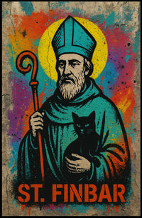 St. Finbar Street Art Poster