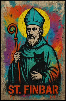 St. Finbar Street Art Poster