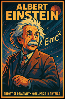 Einstein Relativity Vintage Science Enthusiast Poster