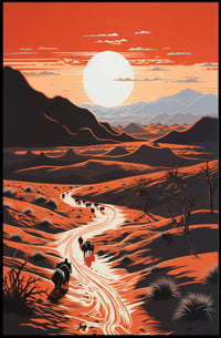 Vivid Desert Sunrise Travel Poster