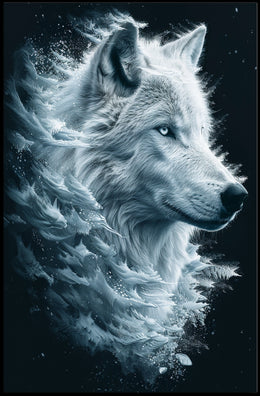 Majestic Wolf In Motion Poster