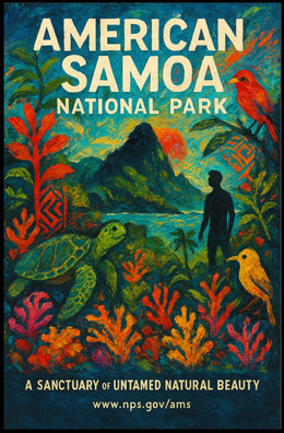 American Samoa Paradise National Park Poster