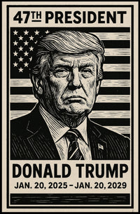 Donald Trump 47th President Poster