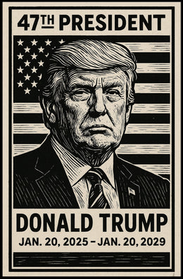 Donald Trump 47th President Poster