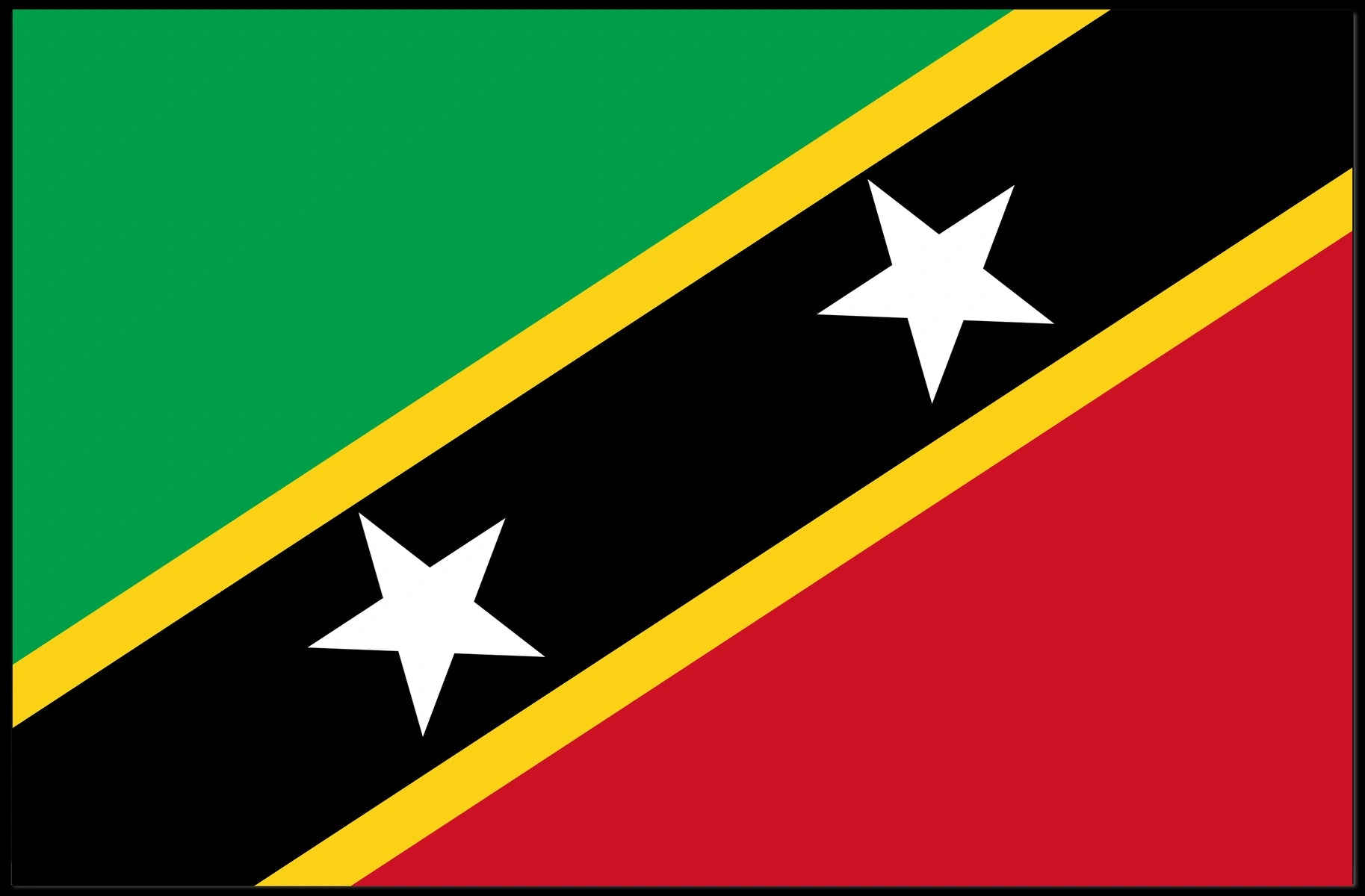 Saint Kitts and Nevis Flag Poster