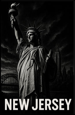 New Jersey Iconic Imagery Poster
