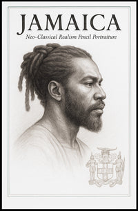 Jamaica NeoClassical Realism Portrait Poster PosterGoat