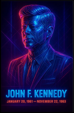 Iconic Kennedy Legacy Pop Art Poster