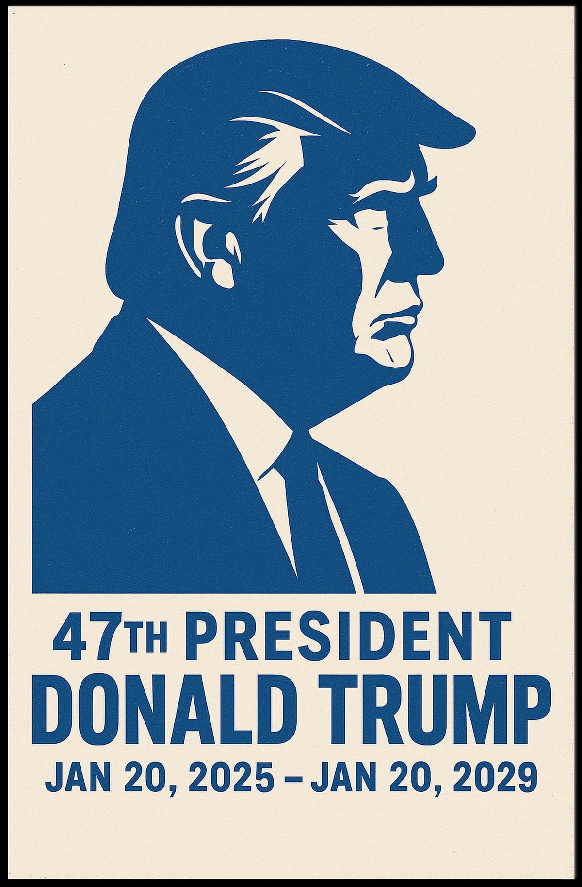 Donald Trump A Vision in Red, White, and Blue Poster