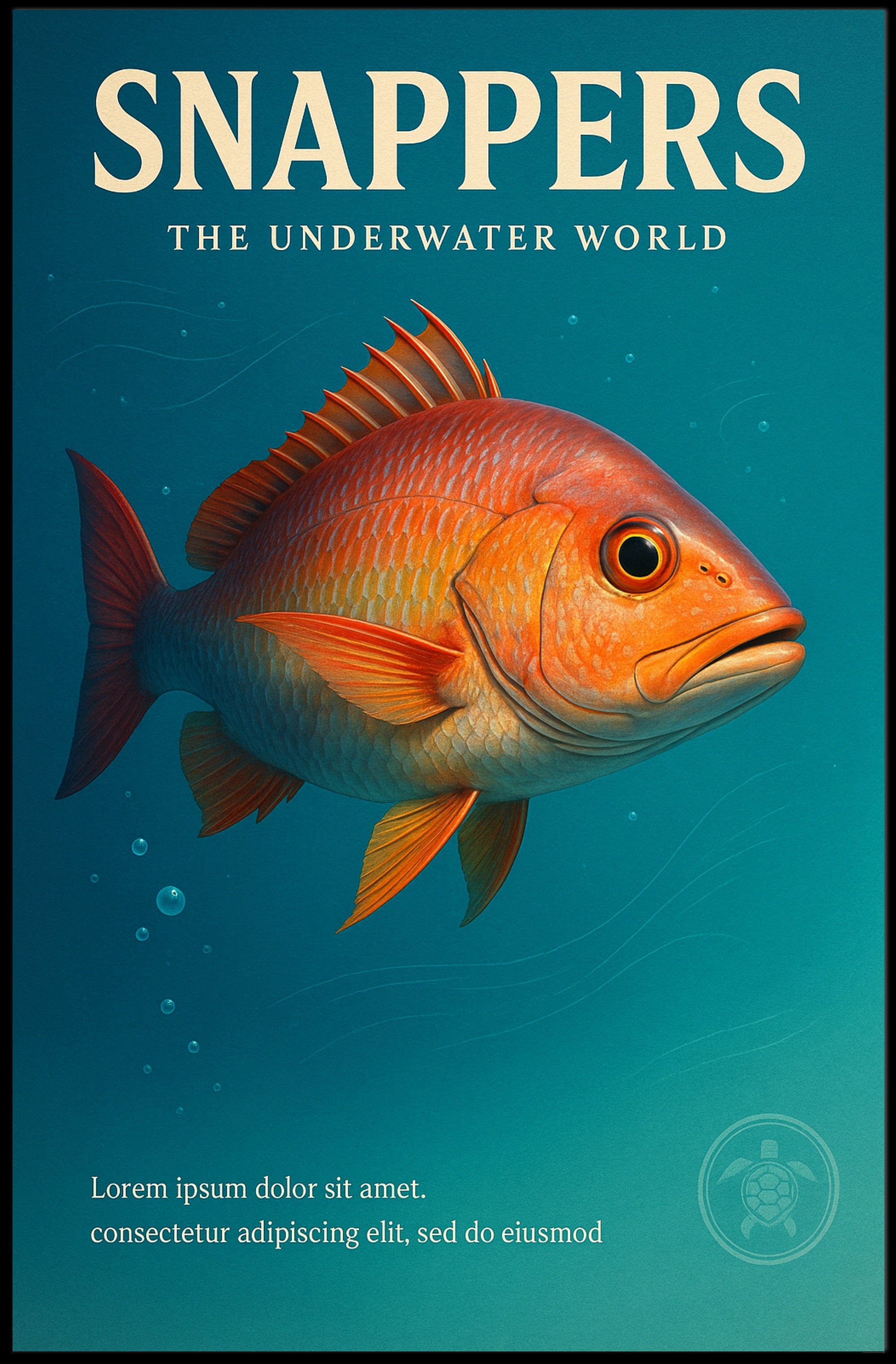 Snappers The Underwater World Poster PosterGoat