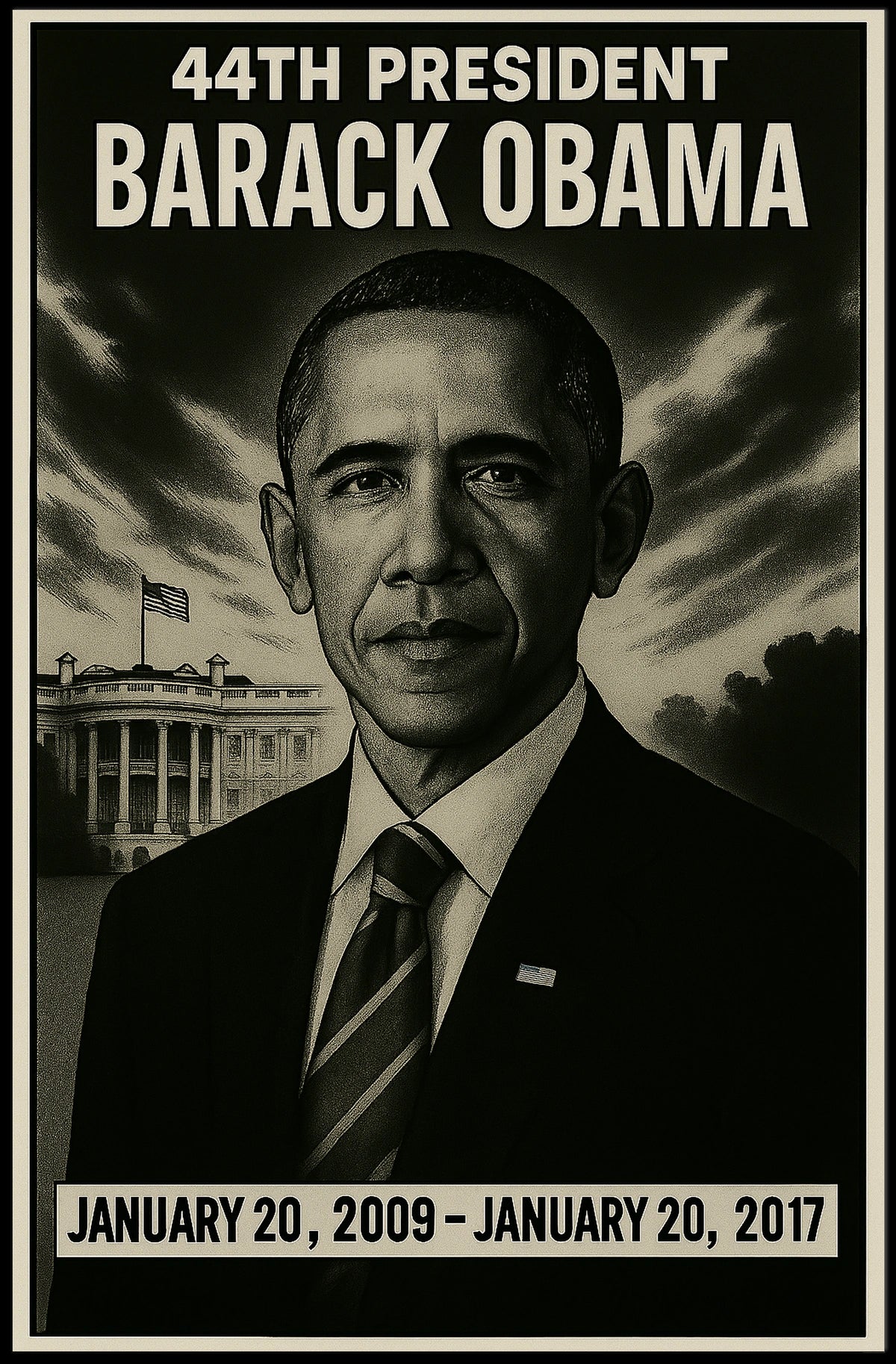 Barack Obama 44Th President Poster
