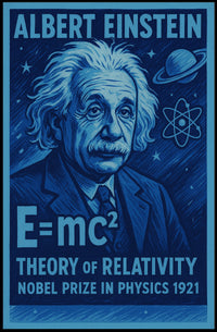 Albert Einstein And The Theory Of Poster