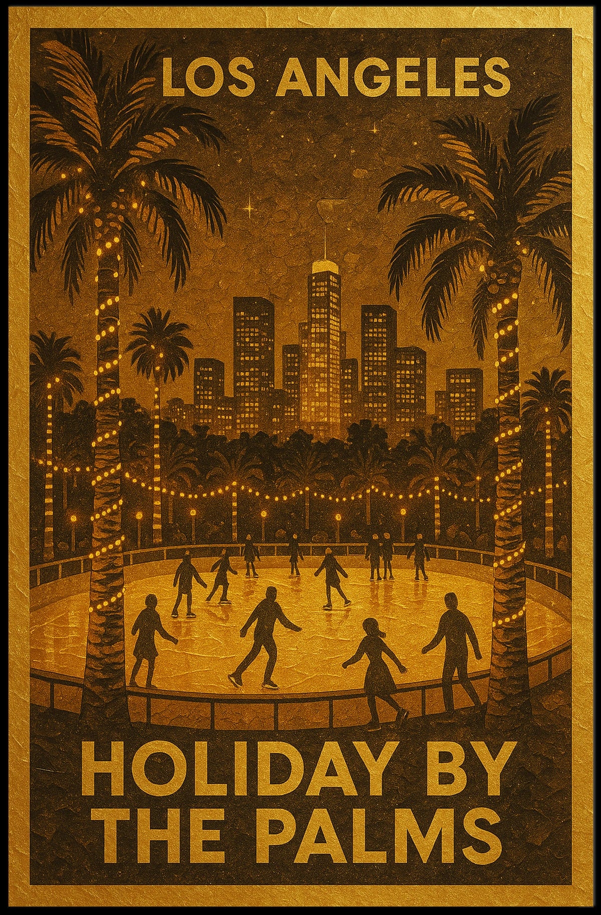 Holiday by the Palms in Los Angeles Poster