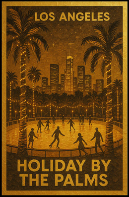 Holiday by the Palms in Los Angeles Poster
