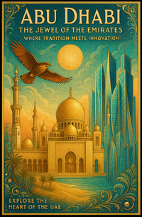 Abu Dhabi's Tradition Meets Modernity: Cultural or Heritage Poster
