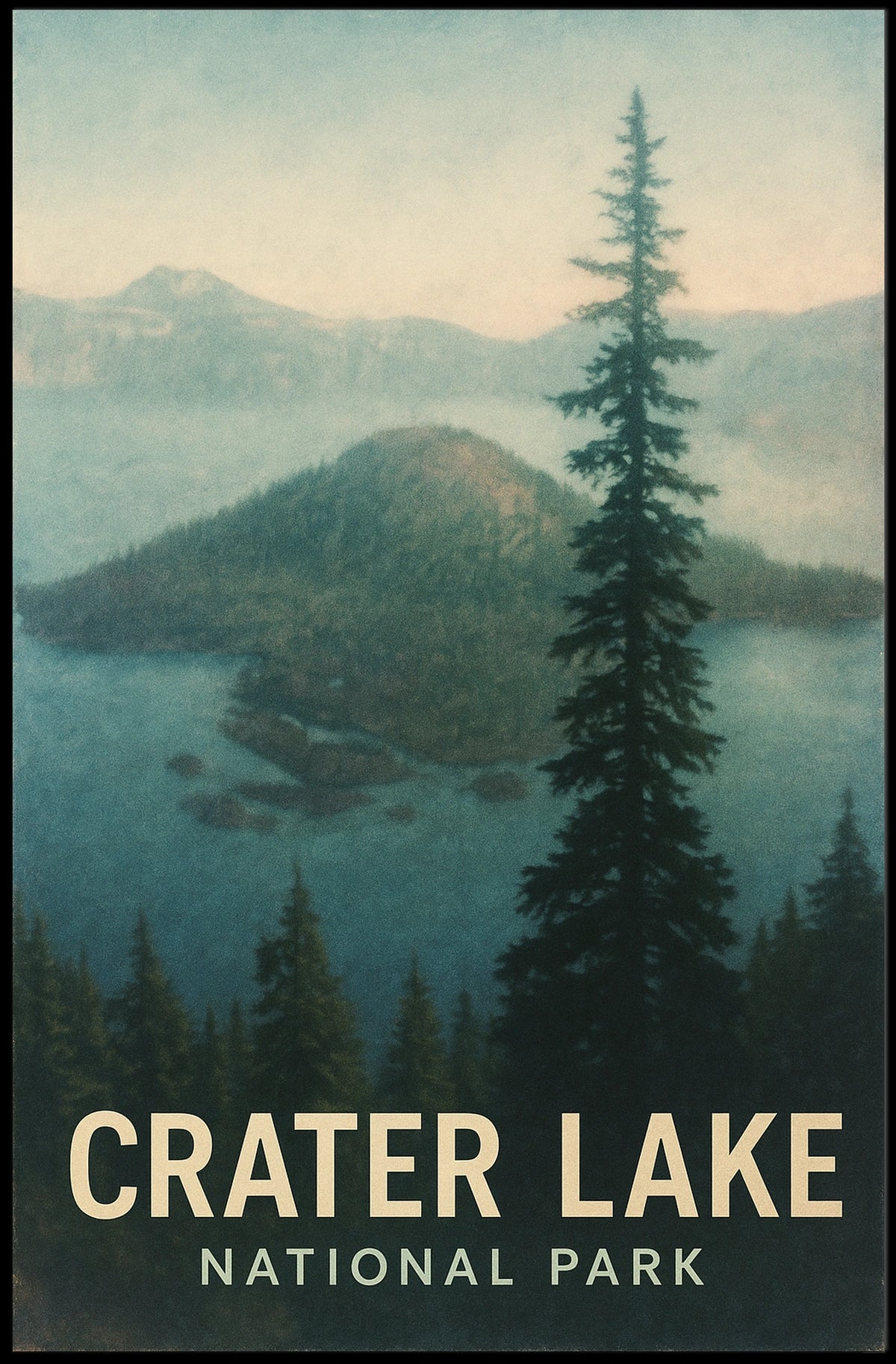 Crater Lake National Park Poster