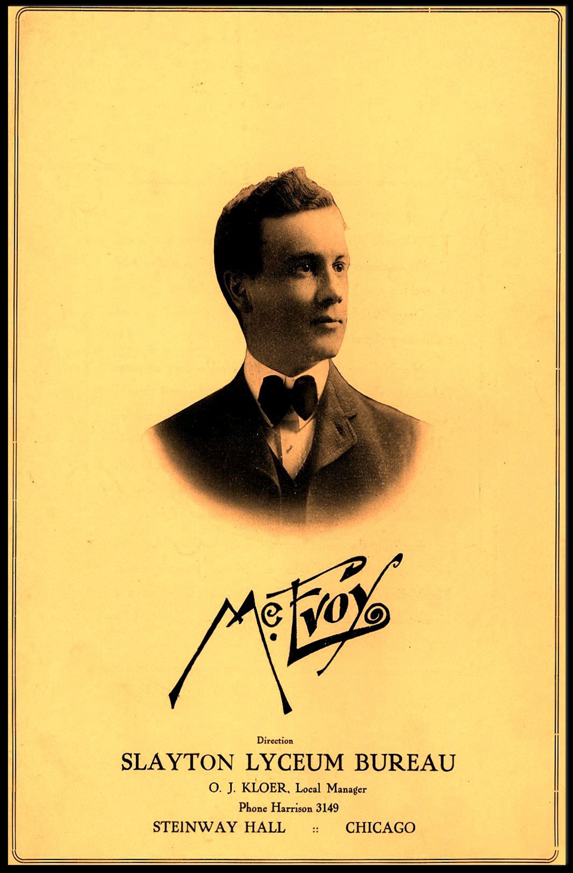 Vintage Slayton Lyceum Bureau Cultural Poster