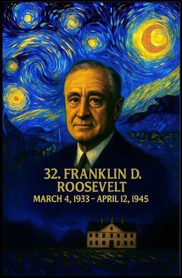 Franklin D. Roosevelt 32nd President of the United States Presidential Masterpiece Series Poster