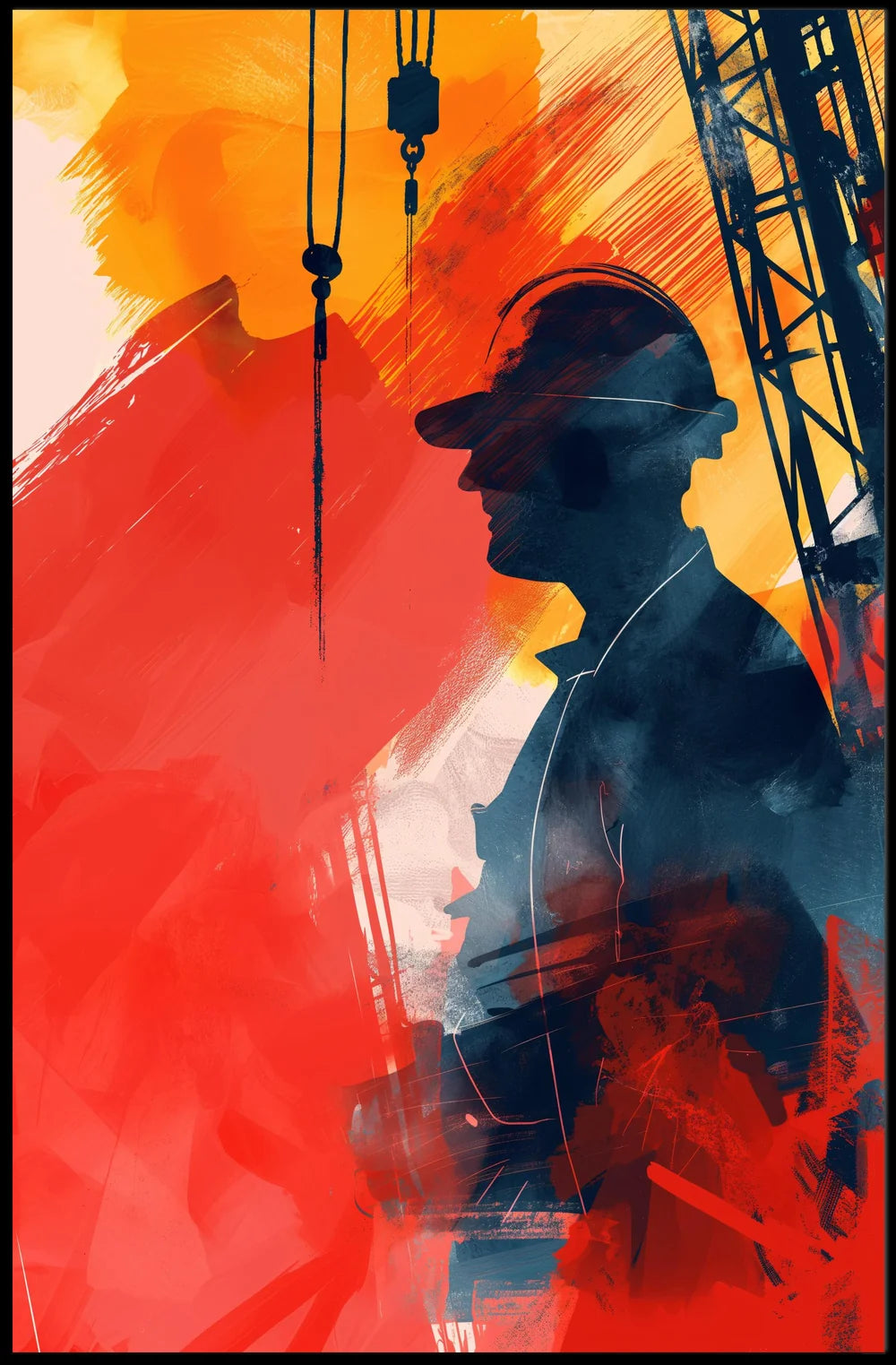 Vintage Parisian Landmark Art Poster