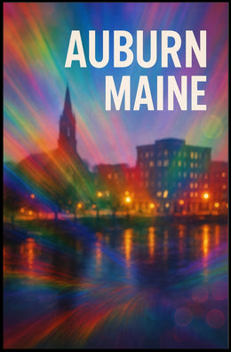Auburn, Maine A Vibrant Display Poster