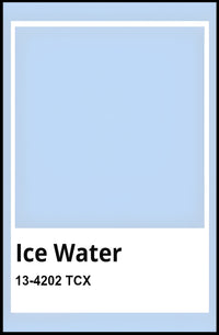 Minimalist Ice Water Color Swatch Art Poster PosterGoat