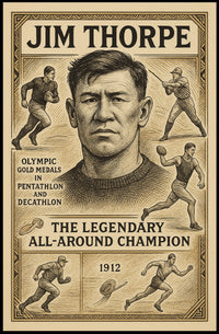 The Legendary All-Around Champion Jim Thorpe Poster