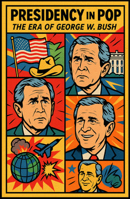George W. Bush Presidency in Pop Poster PosterGoat