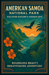 Discover America Samoa’s Beauty: National Park Poster