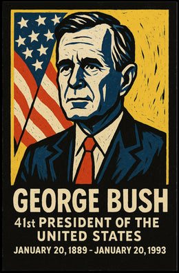George Bush 41st President Poster