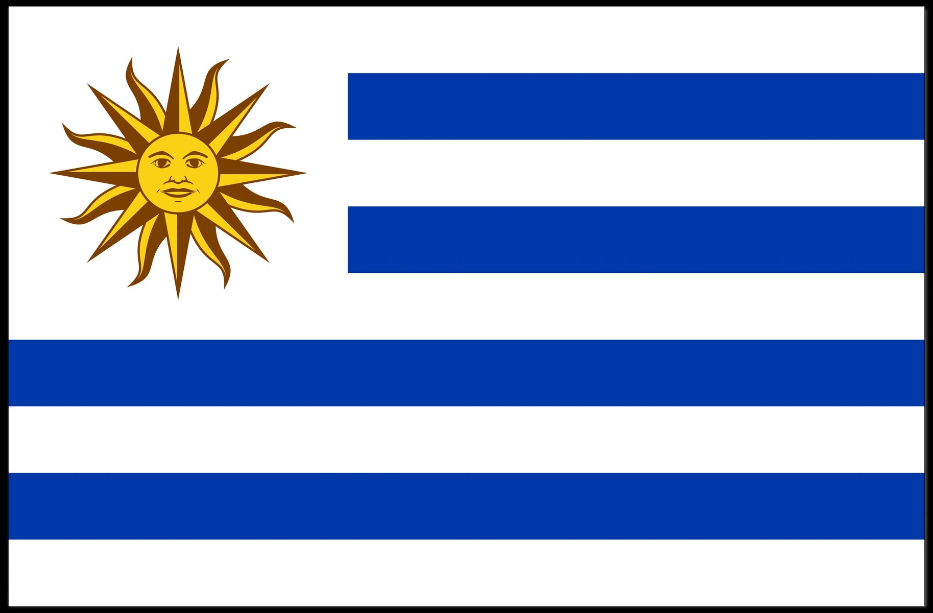 Uruguay Flag Poster