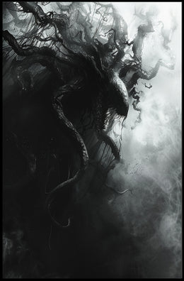 Dark Surreal Tentacle Entity Horror Art Poster PosterGoat