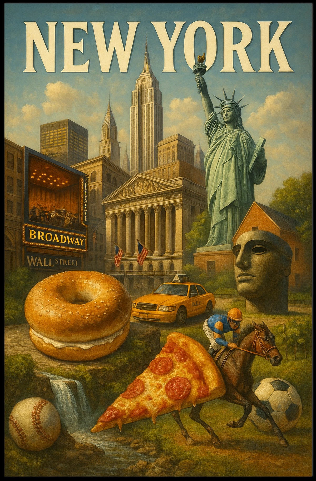 New York Icons Poster