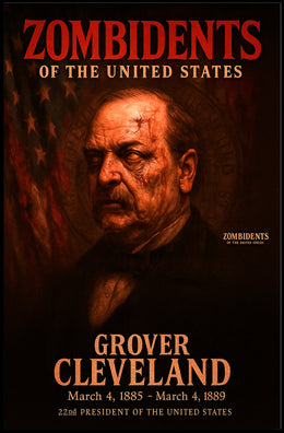 Grover Cleveland 22nd President of the United States Zombidents Poster Series