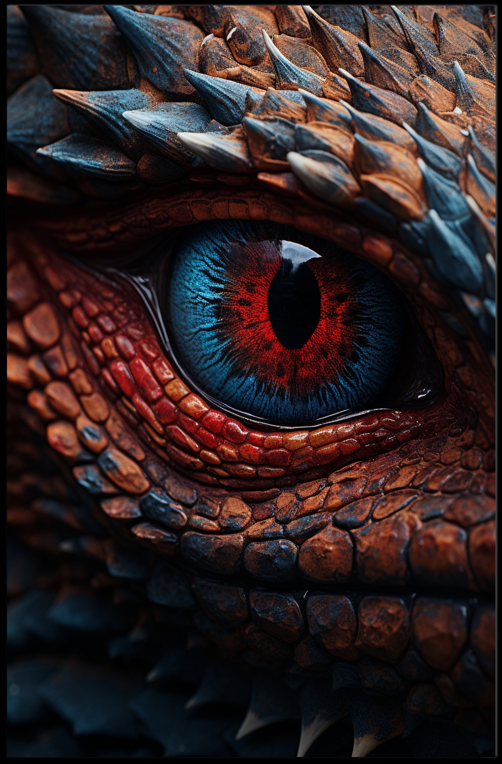 DragonS Gaze Poster
