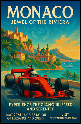 Monaco Jewel of the Riviera Poster