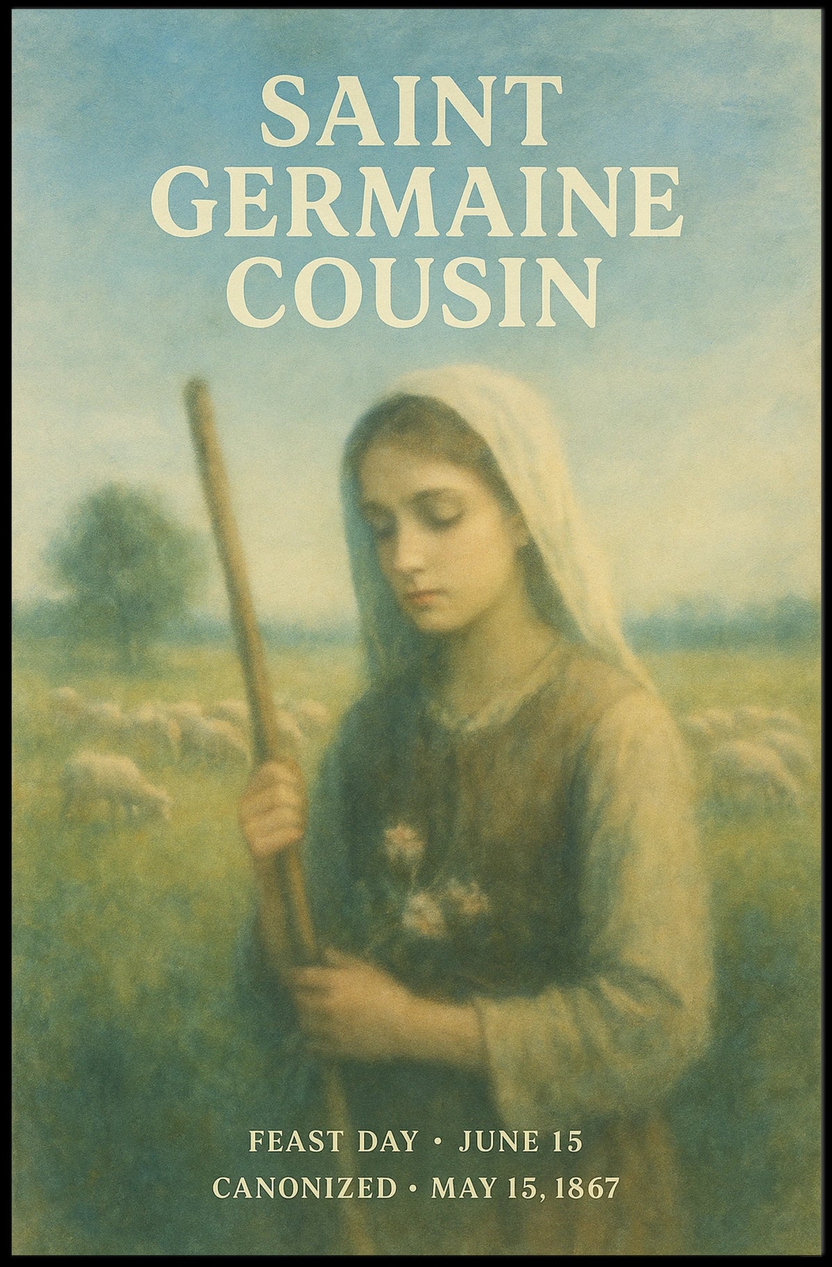 Saint Germaine Cousin Poster