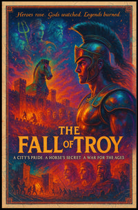 Fall of Troy: Epic Historical Fantasy Mythology Poster