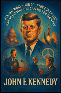 1960s Leadership Visionary Poster: Space and Governance